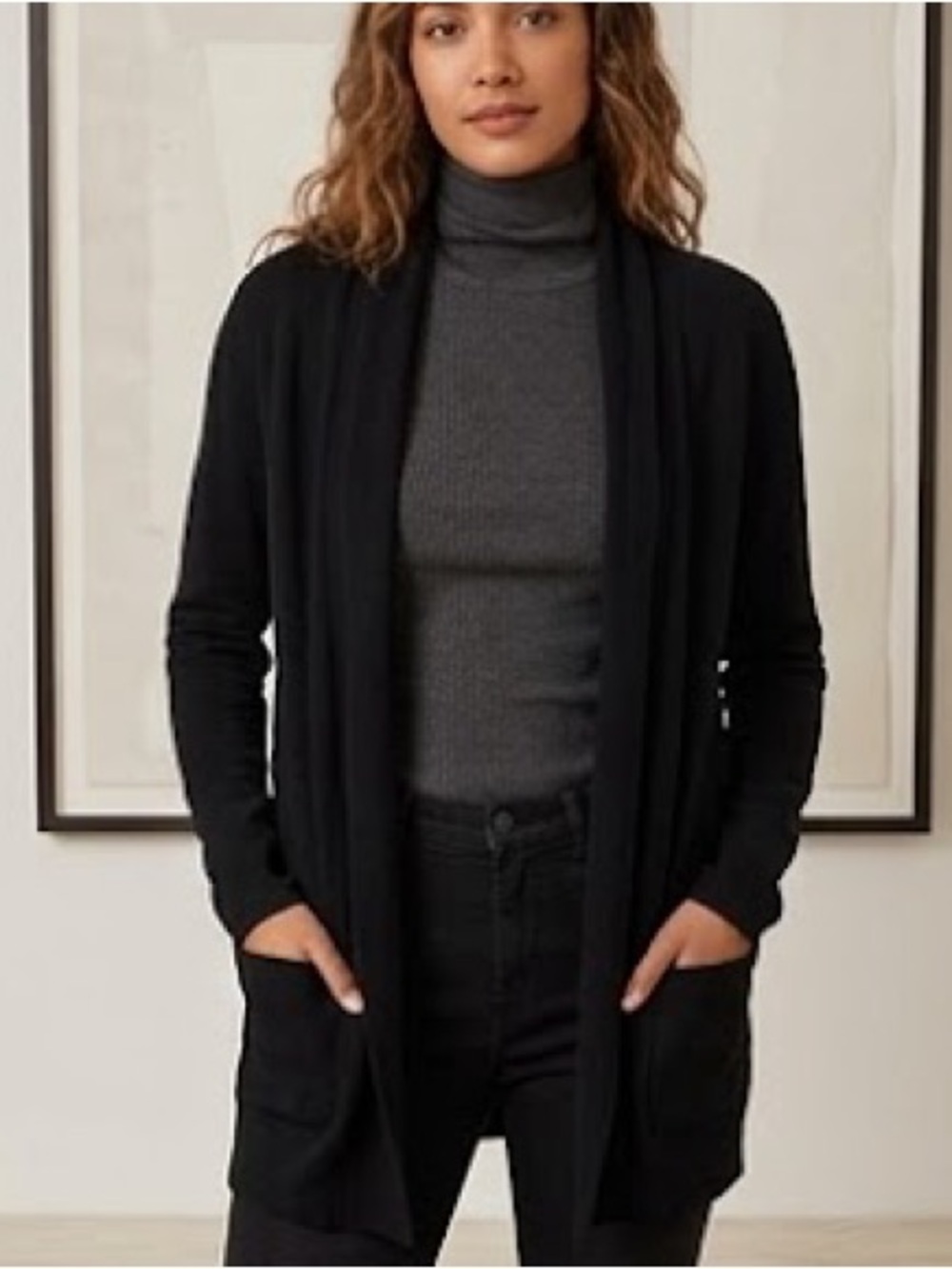 Harve Benard black cardigan